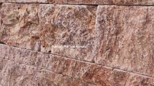 Red Travertine Wall Stone bricks