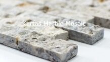 Silver Travertine Mosaic Bricks