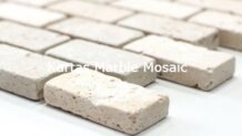 Ivory Tumbled Mosaic 1×2